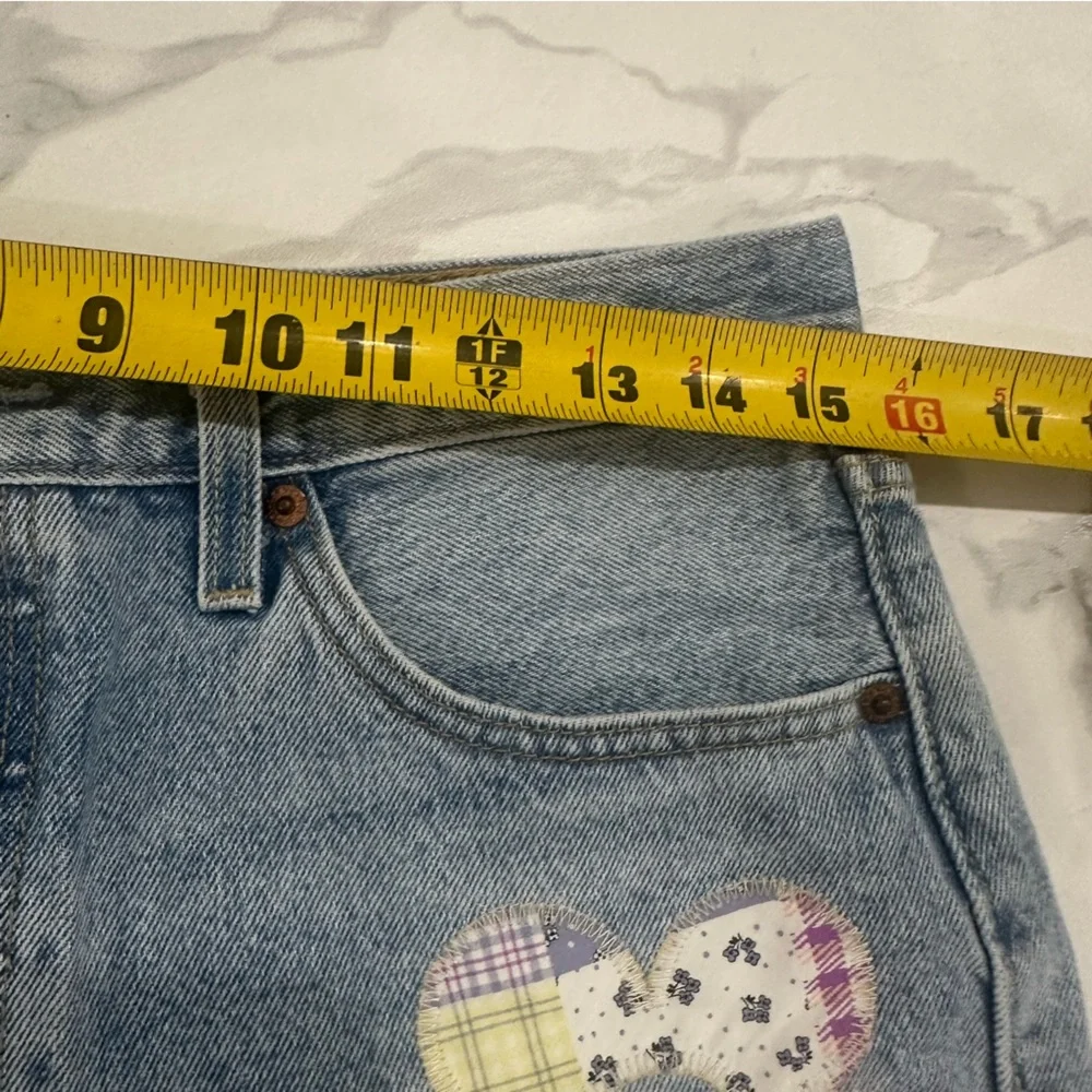 Levi's Premium 150 Anniversary Shorts Women Sz 29 501 Original Fit Patched Big E